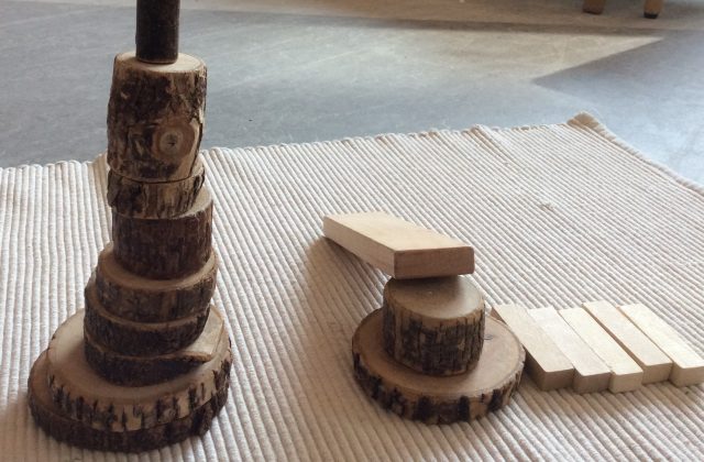 stacked wooden blocks