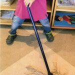 Casa child mopping