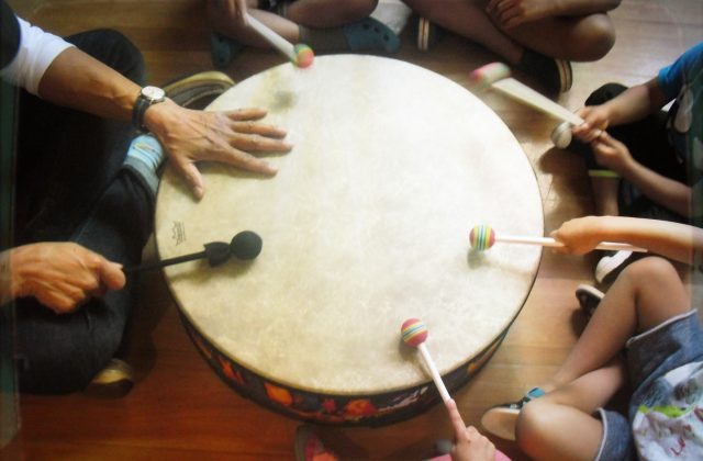 Casa drumming circle