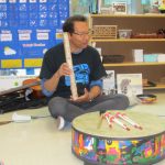 Indigenous inspired drumming circle