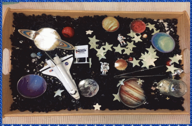 Space materials for children to explore