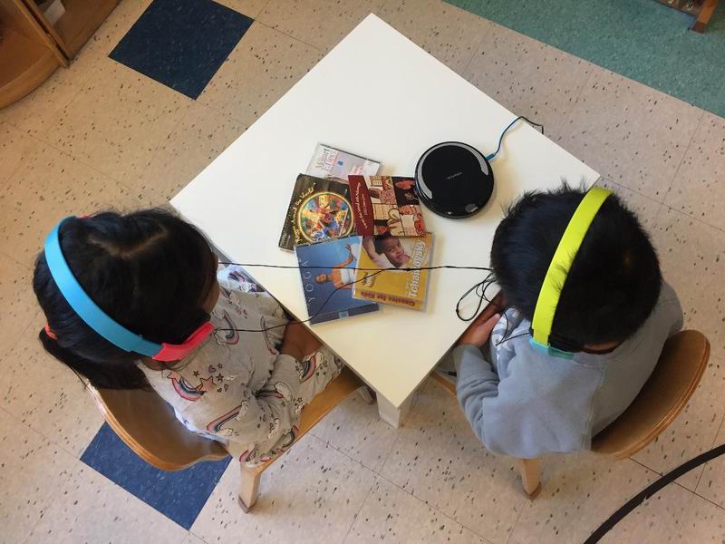 Children at the Listening Centre