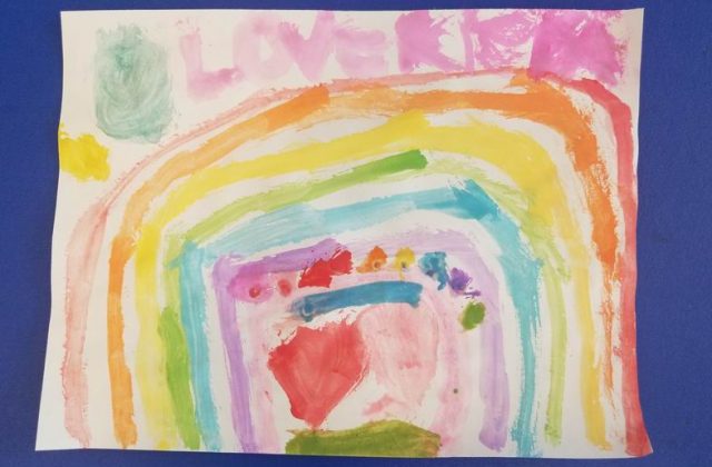 Children's art for Pride month