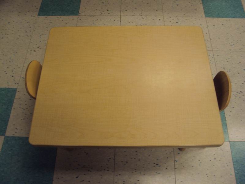 A child-sized table