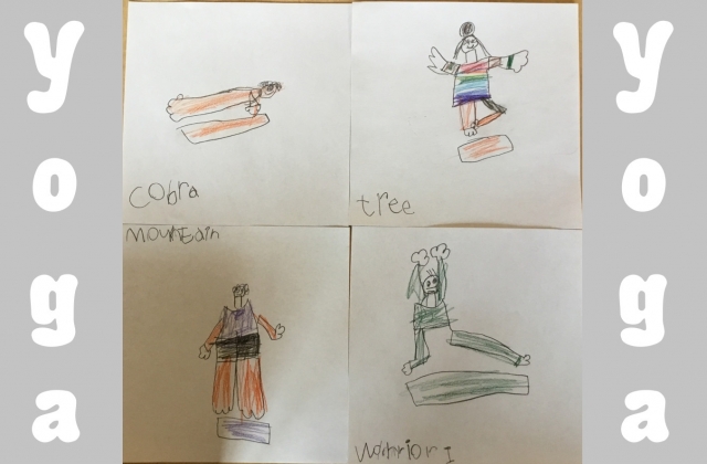 Casa child's yoga drawings