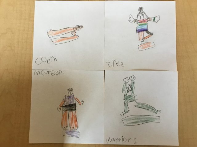 Casa child's yoga drawings