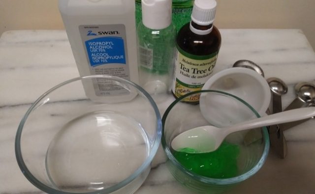 homemade hand sanitizer ingredients