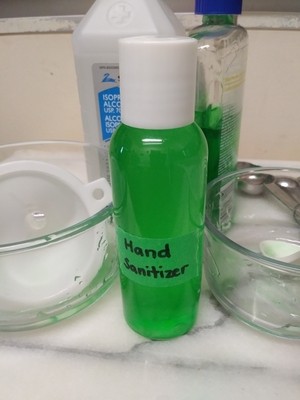 homemade hand sanitizer