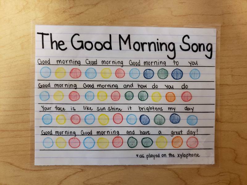 The 'Good Morning Song Lyrics'