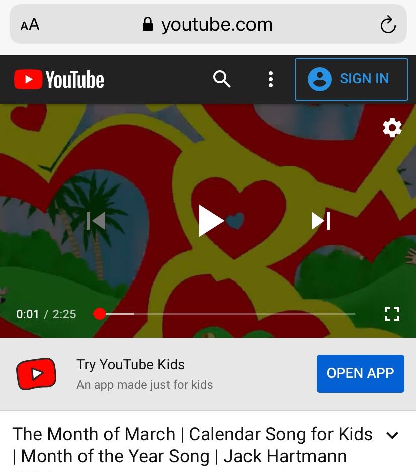 Month of March Video Cover