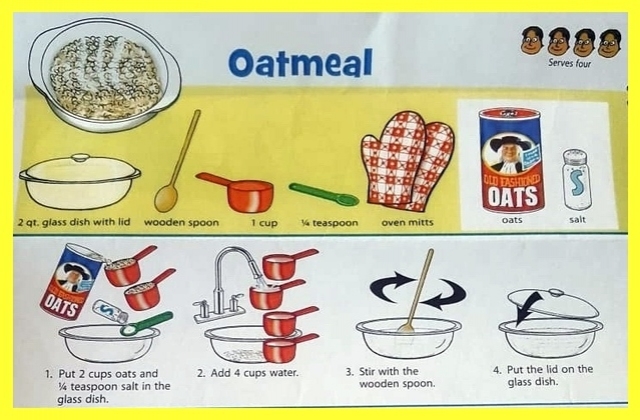 Partial Oatmeal Visual Recipe