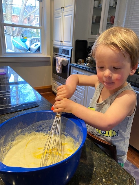 Fox whisking batter