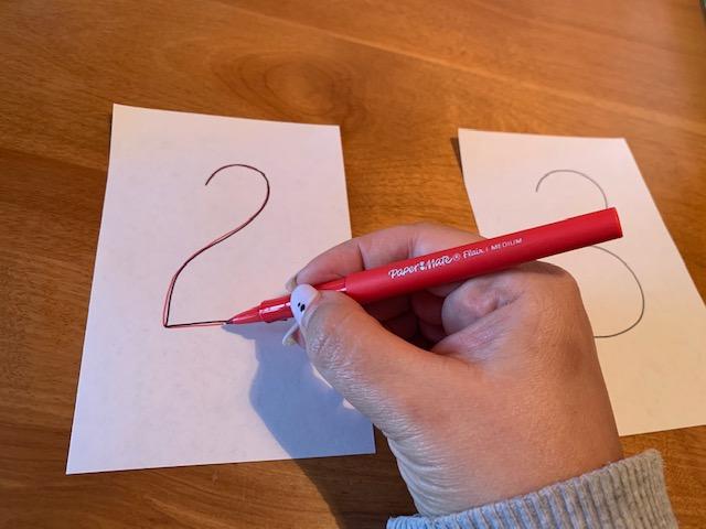 Colouring on a number