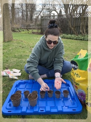 Rebecca planting