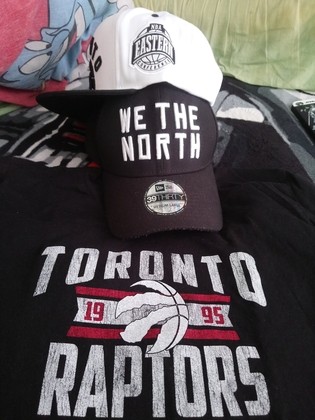 Raptors caps and shirt