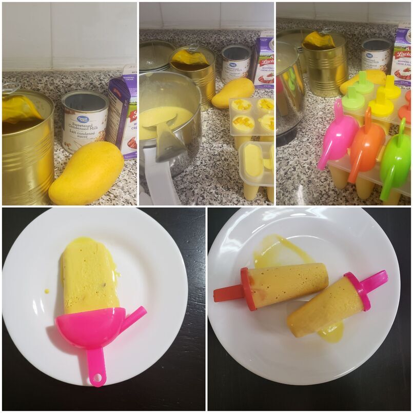 Mango Kulfi pops