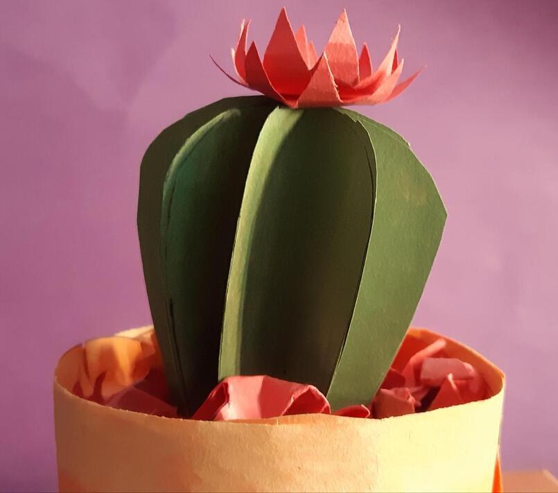 Cactus paper art