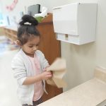 Child under 3 hand washing