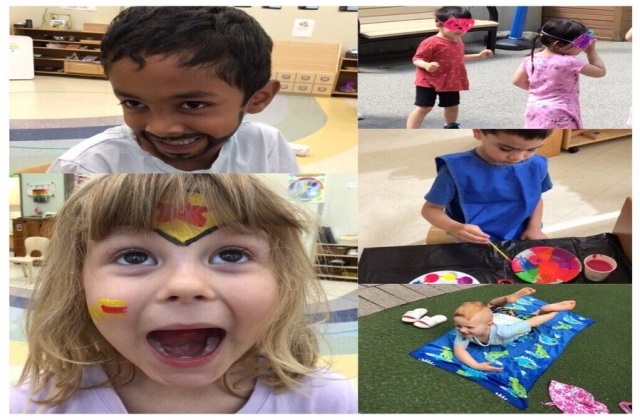 Children dressed up for theme days